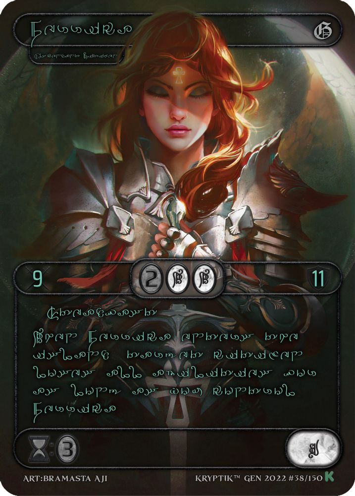 Ferrica (Green Kryptik Language), Standard, front