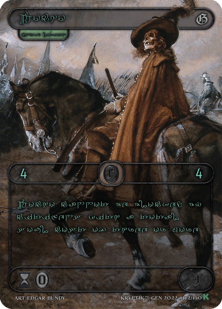 Tocho (Green Kryptik Language), Standard, front