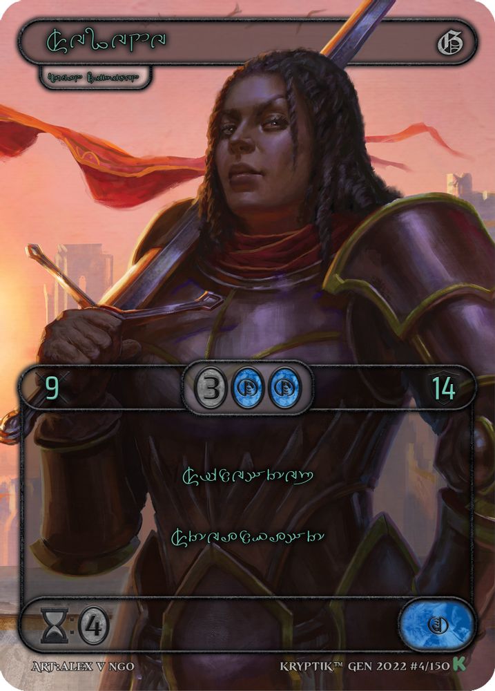 Selene (Green Kryptik Language), Standard, front