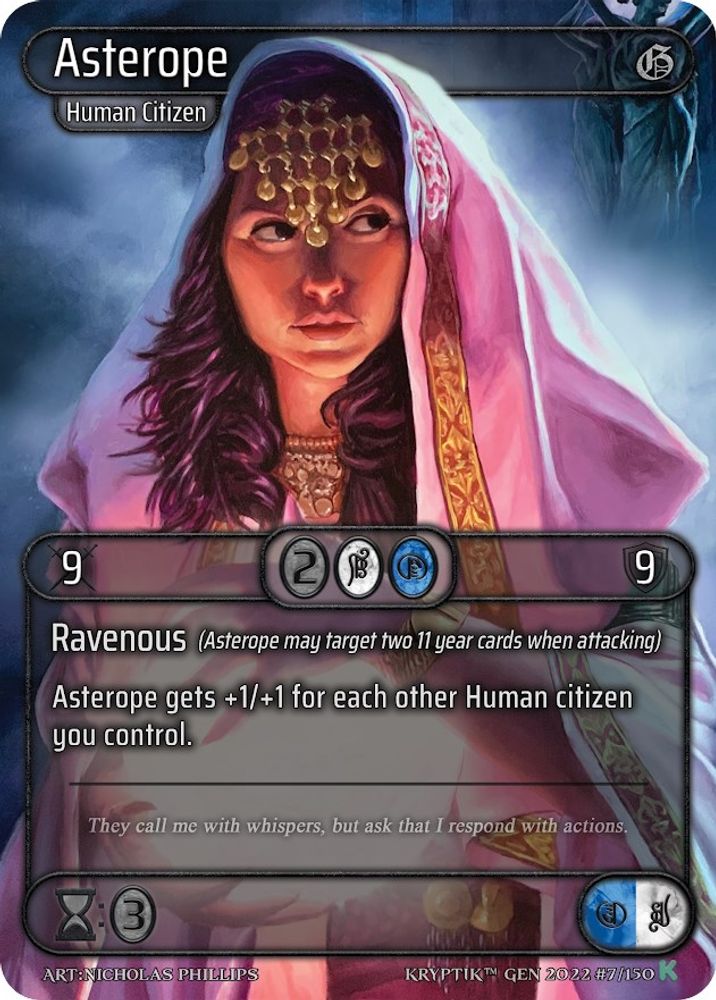 Asterope, Standard, front