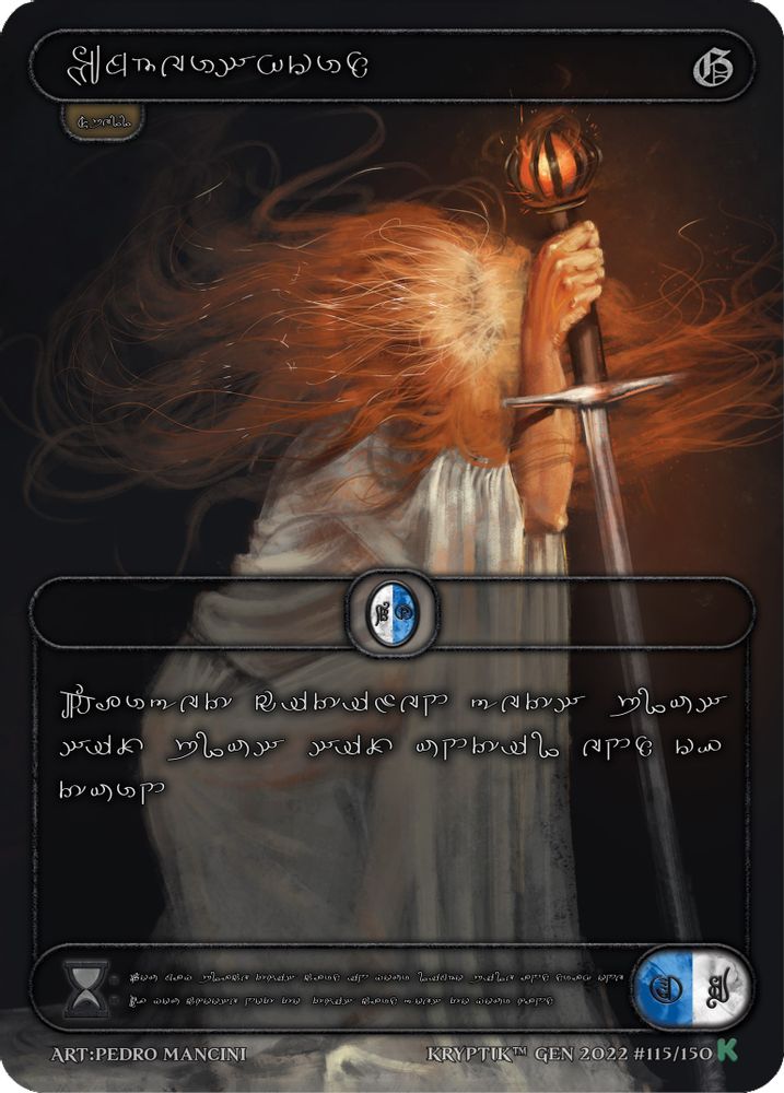 Embersword (Silver Kryptik Language), Standard, front