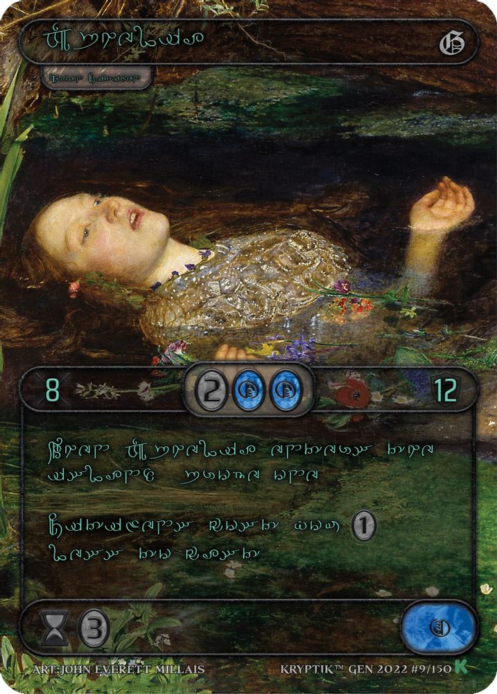 Ophelia (Green Kryptik Language), Standard, front