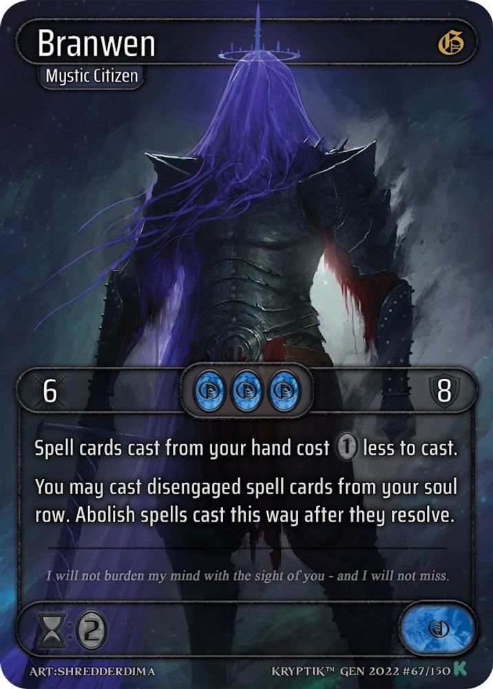 Branwen, Standard, front