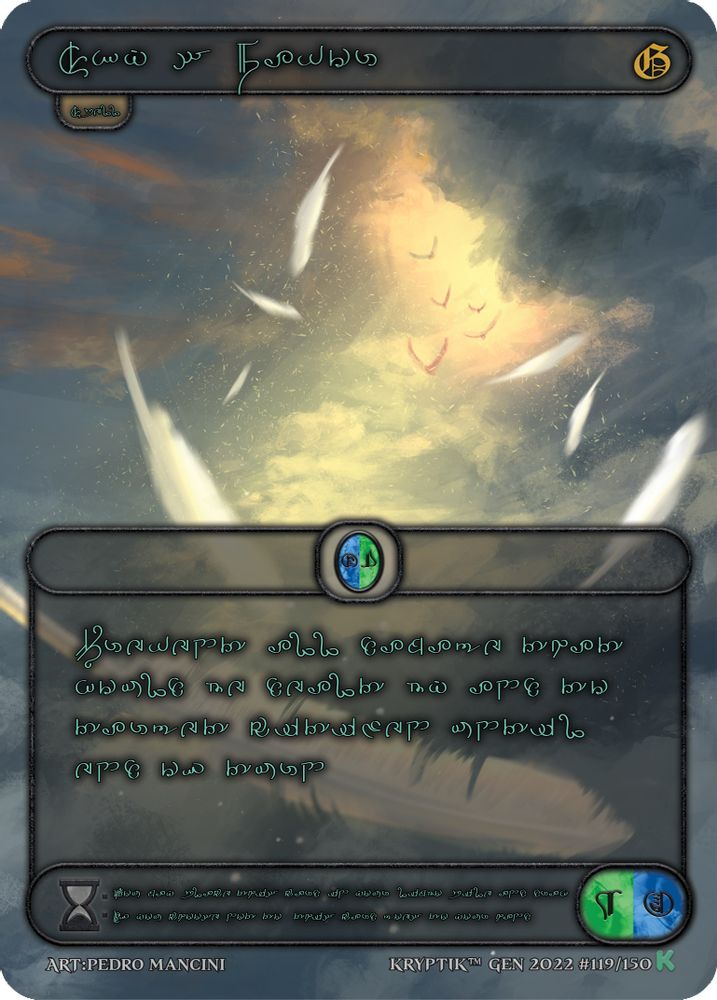 Sky's Favor (Green Kryptik Language), Standard, front