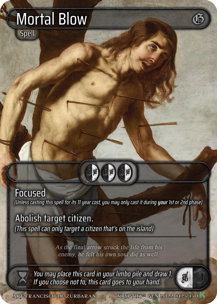 Mortal Blow, Standard, front