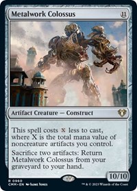 Metalwork Colossus, Commander Masters