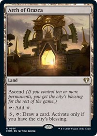 Arch of Orazca, Commander Masters