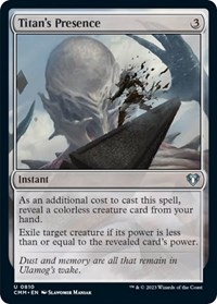 Titan's Presence, Commander Masters