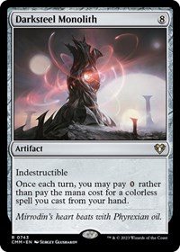 Darksteel Monolith, Commander Masters