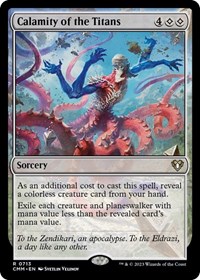 Calamity of the Titans, Commander Masters