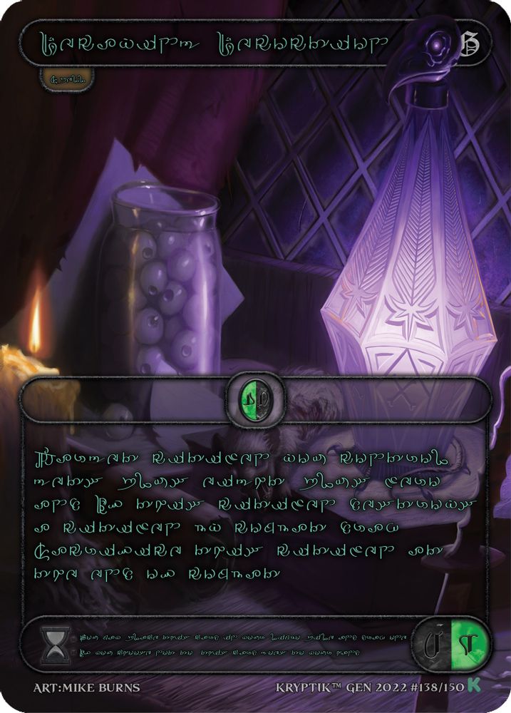 Decaying Decoction (Green Kryptik Language), Standard, front