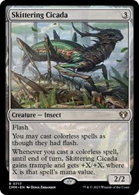 Skittering Cicada, Commander Masters
