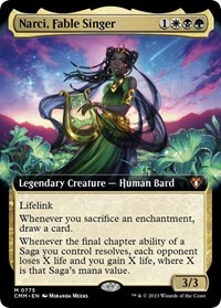 Narci, Fable Singer (Extended Art), Commander Masters