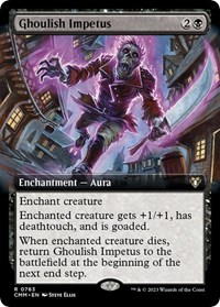 Ghoulish Impetus (Extended Art), Commander Masters