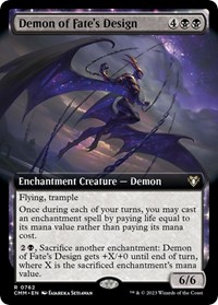 Demon of Fate's Design (Extended Art), Commander Masters