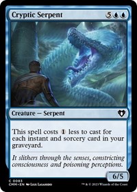 Cryptic Serpent, Commander Masters