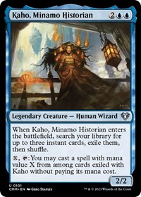 Kaho, Minamo Historian, Commander Masters
