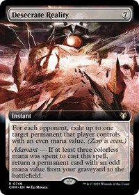 Desecrate Reality (Extended Art), Commander Masters