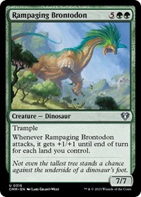 Rampaging Brontodon, Commander Masters