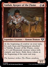 Valduk, Keeper of the Flame, Commander Masters