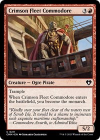 Crimson Fleet Commodore, Commander Masters