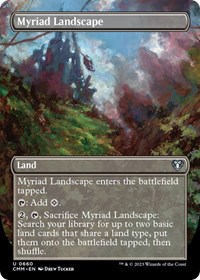 Myriad Landscape (Borderless), Commander Masters