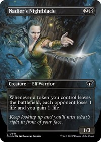 Nadier's Nightblade (Borderless), Commander Masters