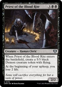 Priest of the Blood Rite, Commander Masters