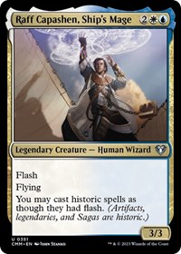 Raff Capashen, Ship's Mage, Commander Masters