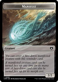 Manifest // Eldrazi Scion Double-Sided Token, Commander Masters