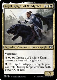 Aryel, Knight of Windgrace, Commander Masters