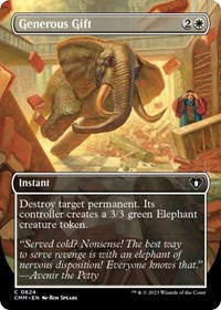Generous Gift (Borderless), Commander Masters