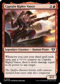 Captain Ripley Vance, Commander Masters