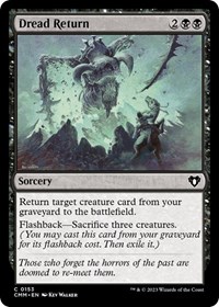 Dread Return, Commander Masters