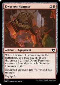 Dwarven Hammer, Commander Masters
