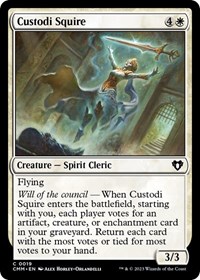 Custodi Squire, Commander Masters