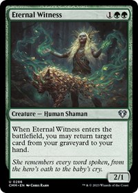 Eternal Witness, Commander Masters