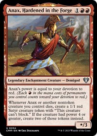 Anax, Hardened in the Forge, Commander Masters