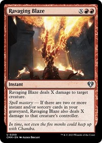 Ravaging Blaze, Commander Masters