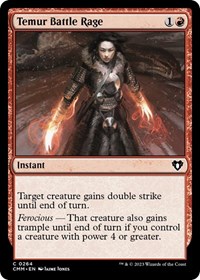 Temur Battle Rage, Commander Masters