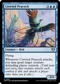 Coveted Peacock, Commander Masters