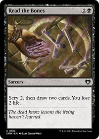Read the Bones, Commander Masters