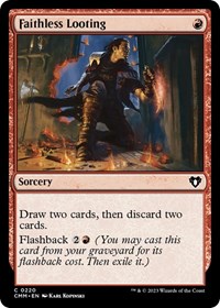 Faithless Looting, Commander Masters