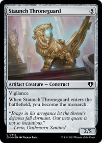 Staunch Throneguard, Commander Masters