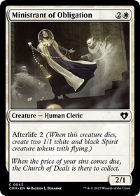 Ministrant of Obligation, Commander Masters