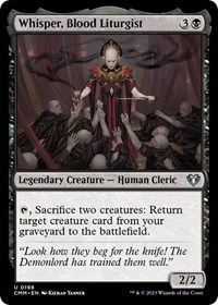 Whisper, Blood Liturgist, Commander Masters