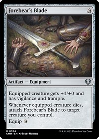 Forebear's Blade, Commander Masters