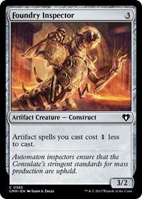Foundry Inspector, Commander Masters