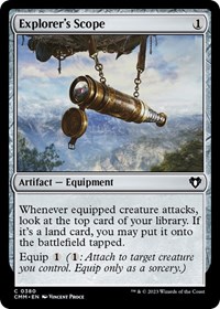 Explorer's Scope, Commander Masters
