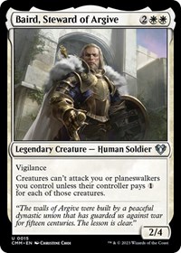 Baird, Steward of Argive, Commander Masters